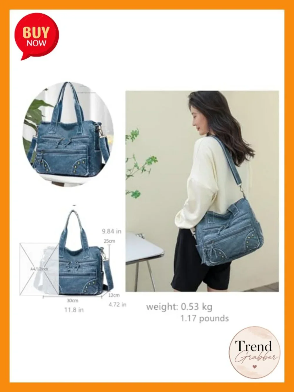 Women's Hobo Satchel Handbag Faux Leather Vegan Purse Tote Shoulder Bag